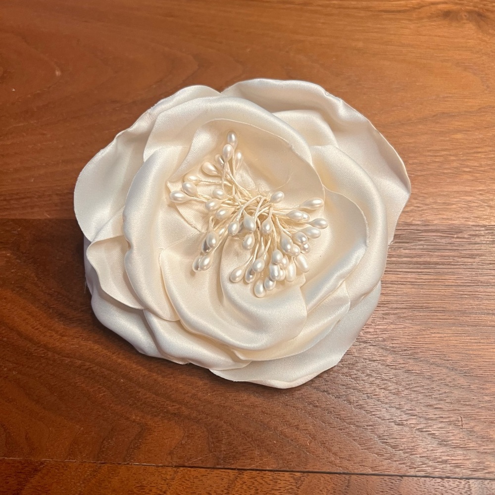 Wedding hair piece.